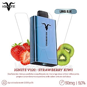Pod Desc Ignite V120 12.000 (BLUE) - Strawberry Kiwi