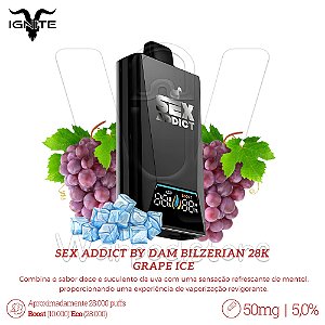 Pod Desc Sex Addict by Dam Bilzerian 28.000 - Grape Ice