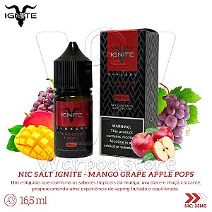 Nic Salt Ignite Sub Zero 30ml / 35mg - Mango Grape Apple Pops