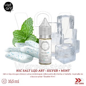 NicSalt LQDART Menthol Art 16,5ml / 35mg - Silver Mint