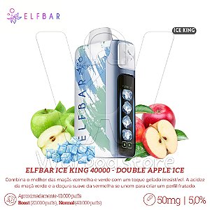 Pod Desc Elfbar Ice King 40.000 - Double Apple Ice