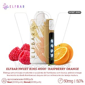Pod Desc Elfbar Sweet King 40.000 - Raspberry Orange