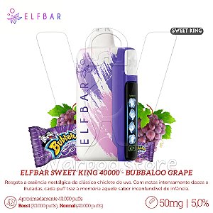 Pod Desc Elfbar Sweet King 40.000 - Bubbaloo Grape