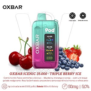 Pod Desc Oxbar IceNic 35.000 - Triple Berry Ice