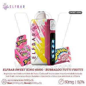 Pod Desc Elfbar Sweet King 40.000 - Bubbaloo Tutti Fruitti
