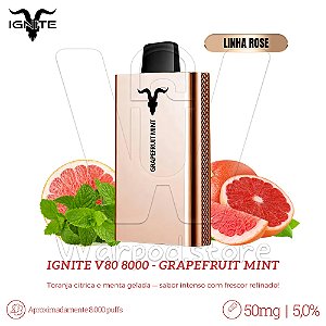 Pod Desc Ignite V80 8.000 (ROSE) - Grapefruit Mint