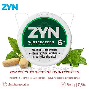Pouches de Nic Zyn 6mg - Wintergreen