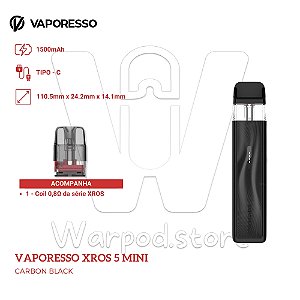 Aparelho Pod Vaporesso Xros 5 Mini - Carbon Black