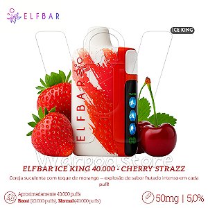 Pod Desc Elfbar Ice King 40.000 - Cherry Strazz
