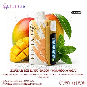 Pod Desc Elfbar Ice King 40.000 - Mango Magic
