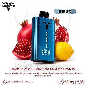 Pod Desc Ignite V120 12.000 (BLUE) - Pomegranate Lemon