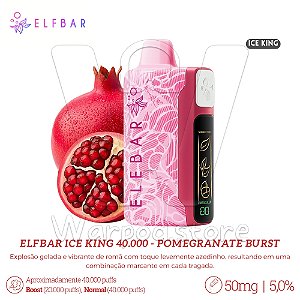 Pod Desc Elfbar Nic King 40.000 - Pomegranate Burst