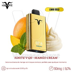 Pod Desc Ignite V120 12.000 (GOLD) - Mango Cream