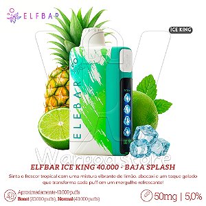 Pod Desc Elfbar Ice King 40.000 - Baja Splash