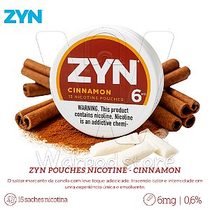Pouches de Nic Zyn 6mg - Cinnamon