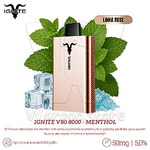 Pod Desc Ignite V80 8.000 (ROSE) - Menthol