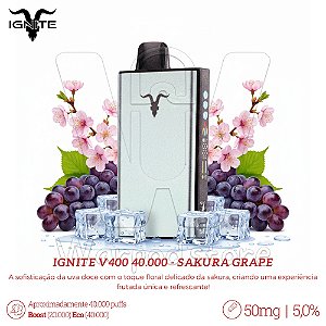 Pod Desc Ignite V400 40.000 - Sakura Grape