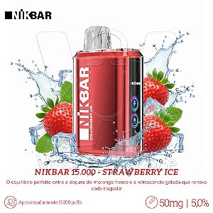 Pod Desc Nikbar 15.000 - Strawberry Ice
