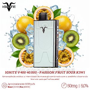 Pod Desc Ignite V400 40.000 - Passion Fruit Sour Kiwi