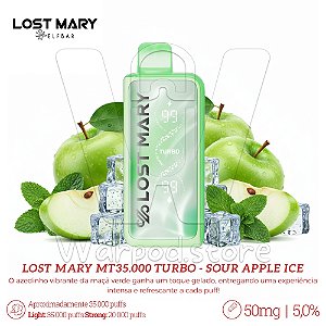 Pod Desc Lost Mary MT35.000 Turbo - Sour Apple Ice