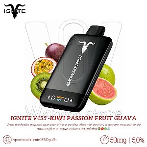 Pod Desc Ignite V155 15.500 - Kiwi Passion Fruit Guava