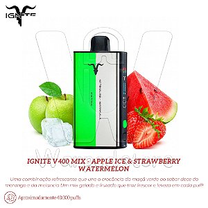 Pod Desc Ignite V400 Mix 40.000 - Apple Ice / Strawberry Watermelon