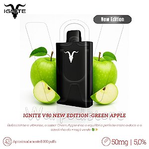 Pod Desc Ignite V80 New Edition 8.000 - Green Apple