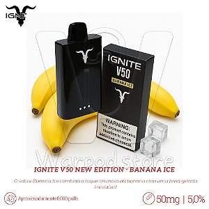 Pod Desc Ignite V50 New Edition 5.000 - Banana Ice