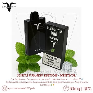 Pod Desc Ignite V50  5.000 - Menthol