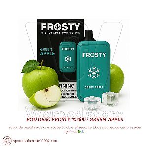 Pod Desc Frosty 10.000 - Green Apple