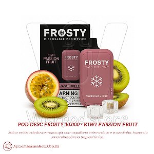 Pod Desc Frosty 10.000 - Kiwi Passion Fruit