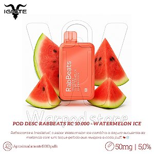 Pod Desc RabBeats RC 10.000 - Watermelon Ice