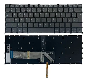 Teclado Compatível Com Lenovo Ideapad Flex 5-14iil05 5-14itl05 Black - BR - No Frame