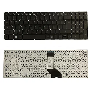 Teclado Compativel Com Acer A315 (teclas atalho branco)
