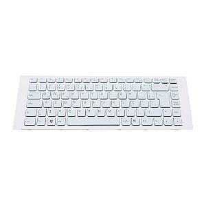 Teclado Compativel Com Sony Vaio VPCEG34FX | Branco