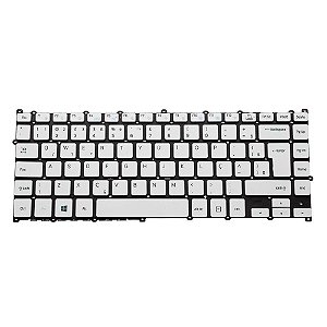 Teclado Compativel Com Samsung Np500r4k Np500r4l 500r4k -Branco - BR - (sem moldura)