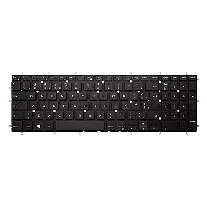 Teclado Compativel Com Dell Inspiron 15 5565 5567 7566 7567 - Black - BR - No Frame