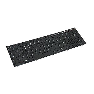 Teclado Compativel Com Lenovo G50-45 Pk1314K2A00 - Black - Br - Frame