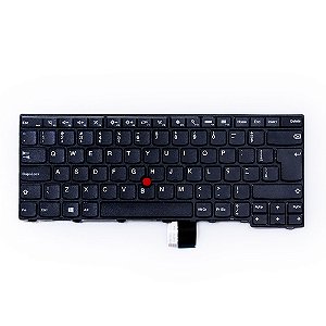 Teclado  Compativel Com Lenovo T440 E431 C13 YOGA- Black - Br - Frame - Pointstick
