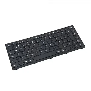 Teclado Compatível Com Ibm Lenovo S400 - Black - Br - Black Frame