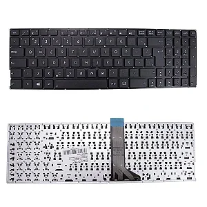 Teclado Compatível Com Asus x555u - Black - No Frame - BR