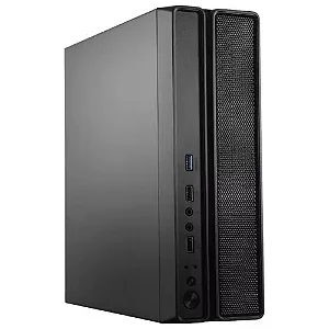 GABINETE SLIM COM FONTE 200W SLIMDESK BG-2002 PRETO BLUECASE - USB 3.0 / VERT / HORIZ / MICROATX / MINI-ITX REF 785911