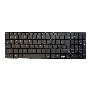 Teclado  Compativel Com Lenovo ideapad V15 -G1IML Black - Br - No Frame -