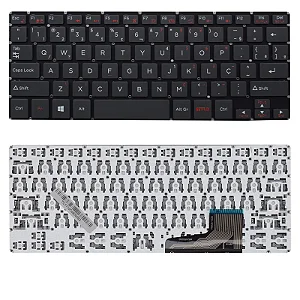 TECLADO COMPATÍVEL COM POSITIVO DUO C464C C464D C4128B BLACK BR NO FRAME.
