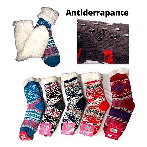 Meia térmica forro de lã carneirinho infantil