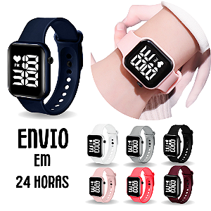 Relógio Infantil Menino e Menina Digital Led Para Criança A prova de água Masculino