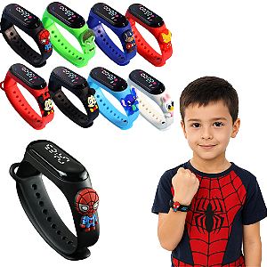 relógio infantil menino e menina digital para criança a prova de água feminino e masculino