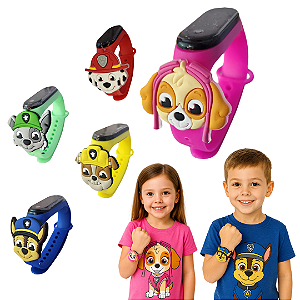 Relógio Infantil Digital Menino & Menina a Prova ´D Água Patrulha Canina