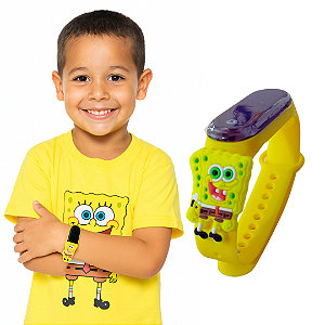 Relogio Infantil Digital Data & Hora Bob Esponja e Sua Turma
