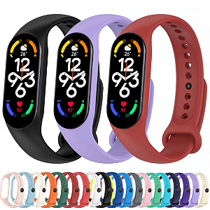 pulseira smartwatch relógio digital mi band 4 silicone